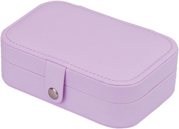 Travel Jewellery Organiser Bag, Jewelry Storage Box Case for Bracelet, Earrings, Rings, Necklace (Purple)