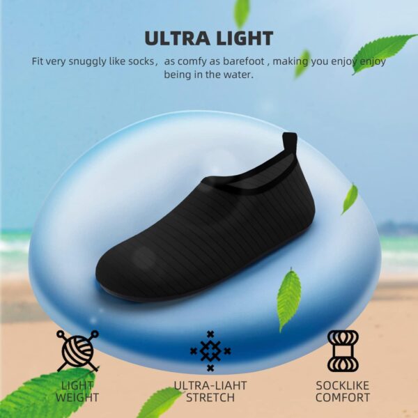 Water Shoes for Women Men Quick-Dry Aqua Socks Swim Beach Barefoot Yoga Exercise Wear Sport Accessories Pool Camping Must Haves Adult Youth Size - Image 6