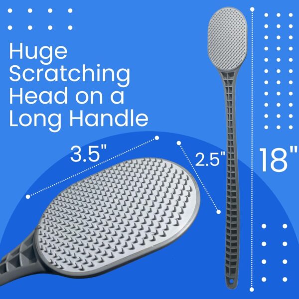 The Ultimate Back Scratcher, Scalp Massager, Back Massager, & Exfoliator Has Large Scratch Surface, Relieves Stress & Anxiety - an All Body Back Scratcher Gives a Deep Soothing Scratch - Image 4