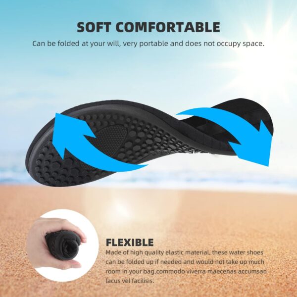 Water Shoes for Women Men Quick-Dry Aqua Socks Swim Beach Barefoot Yoga Exercise Wear Sport Accessories Pool Camping Must Haves Adult Youth Size - Image 5