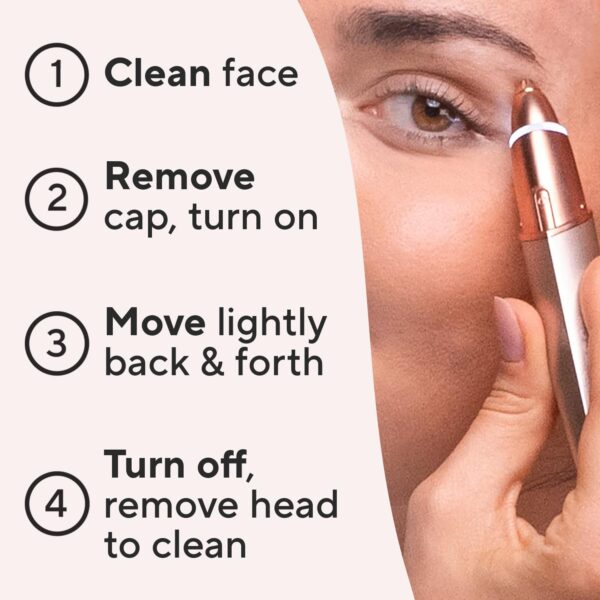 Finishing Touch Flawless Brows Eyebrow Hair Remover Electric Razor for Women - Image 6