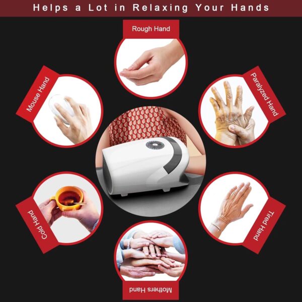 Hand Massager with Compression & Heating - Valentines Day Gifts for Him/Her,Christmas Gifts for Women,Gifts for Women Men Mom Dad,Birthday Gifts for Women(White) - Image 6