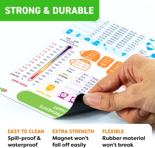 Kitchen Conversion Chart Magnet - Measurements Conversion Chart - Baking Supplies Baking Accessories Cooking Gadgets - Baking Kitchen Cooking Gifts for Women - Kitchen Gadgets - Image 6