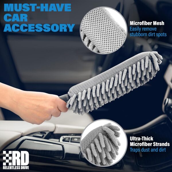 Professional Car Duster Brush - Interior Car Accessories for Women & Men - Lint & Scratch Free - Image 2