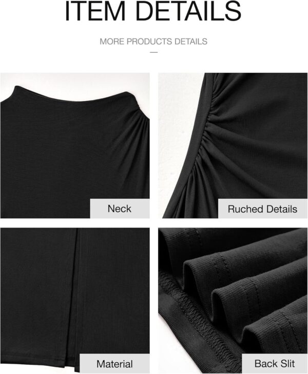 BTFBM Women Bodycon Maxi Dress Long Sleeve Back Slit Ruched Elegant Party Cocktail Formal Fall Wedding Guest Dresses - Image 6