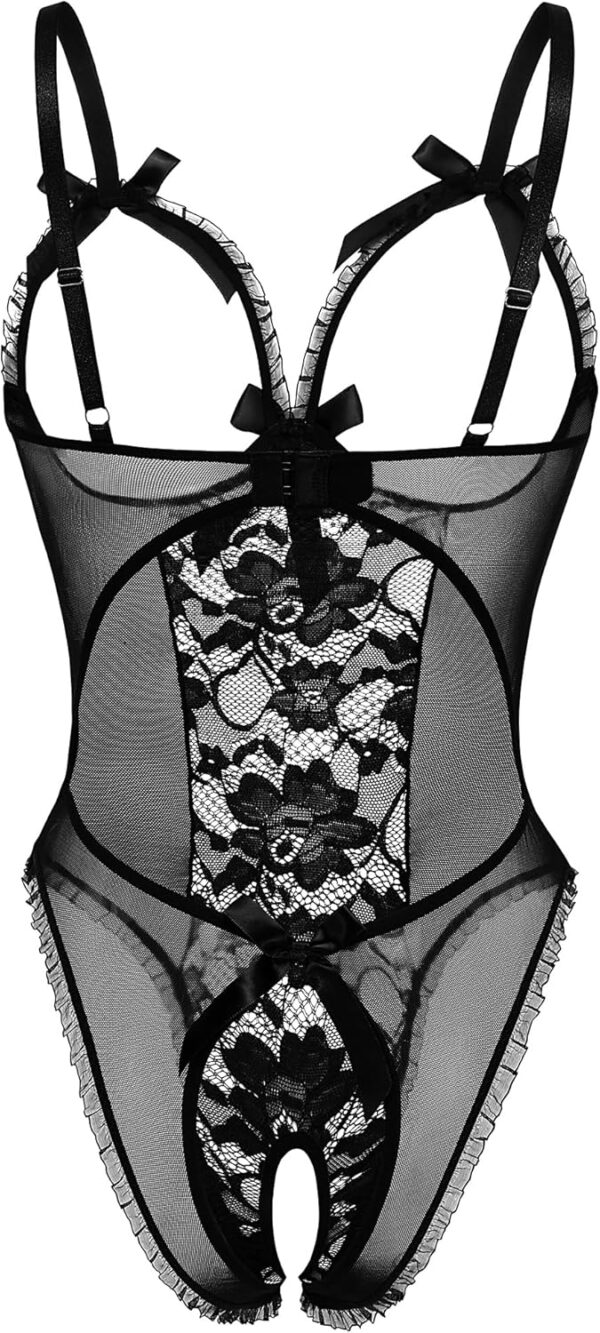 Avidlove Sexy Lingerie for Women One Piece Lace Babydoll Sleepwear Bodysuit - Image 3