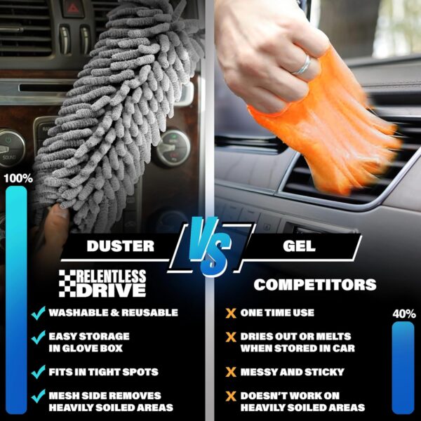 Professional Car Duster Brush - Interior Car Accessories for Women & Men - Lint & Scratch Free - Image 5