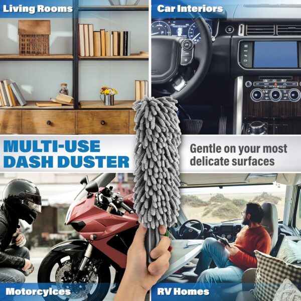 Professional Car Duster Brush - Interior Car Accessories for Women & Men - Lint & Scratch Free - Image 4