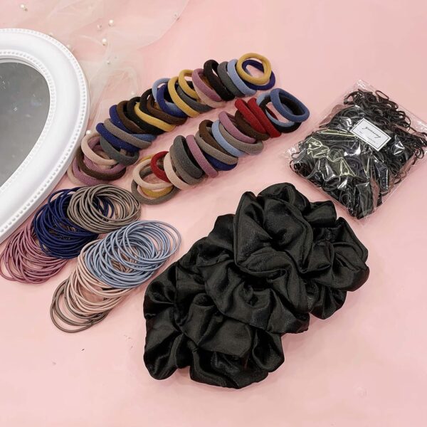 YANRONG 755PCS Hair Accessories for Woman Set Seamless Ponytail Holders Variety Hair Scrunchies Hair Bands Scrunchy Hair Ties For Thick and Curly (Mix) - Image 5